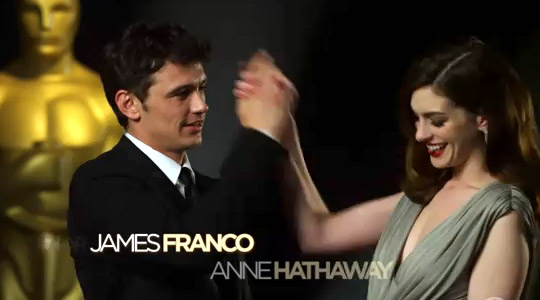 James Franco y Anne Hathaway