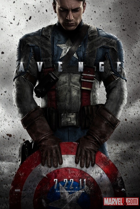 Chris Evans en el Poster de Capitán América: Primer Vengador