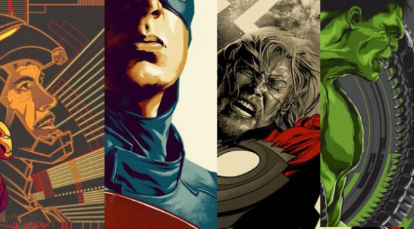 The Avengers (Los Vengadores): Posters por Mondo de Hulk, Captain America, Iron Man, Thor, Black Widow y Hawkeye