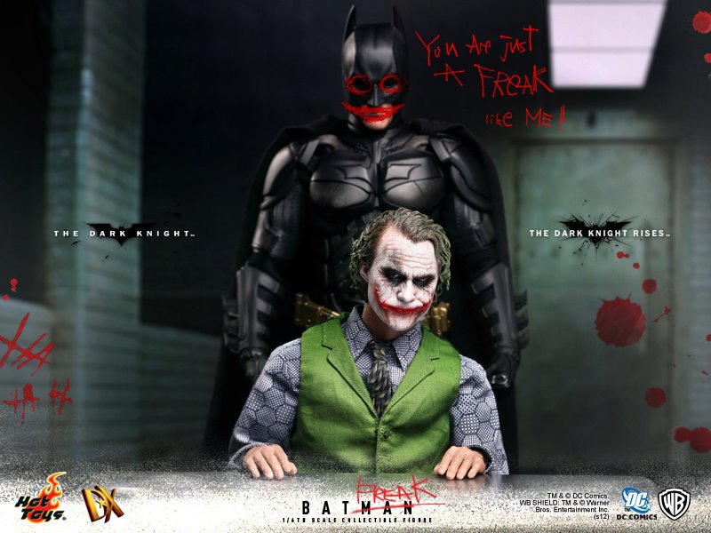 Fotos de Impresionante Figura Coleccionable del Joker/Guasón de Heath  Ledger y del Batman en TDKR (Hot Toys)